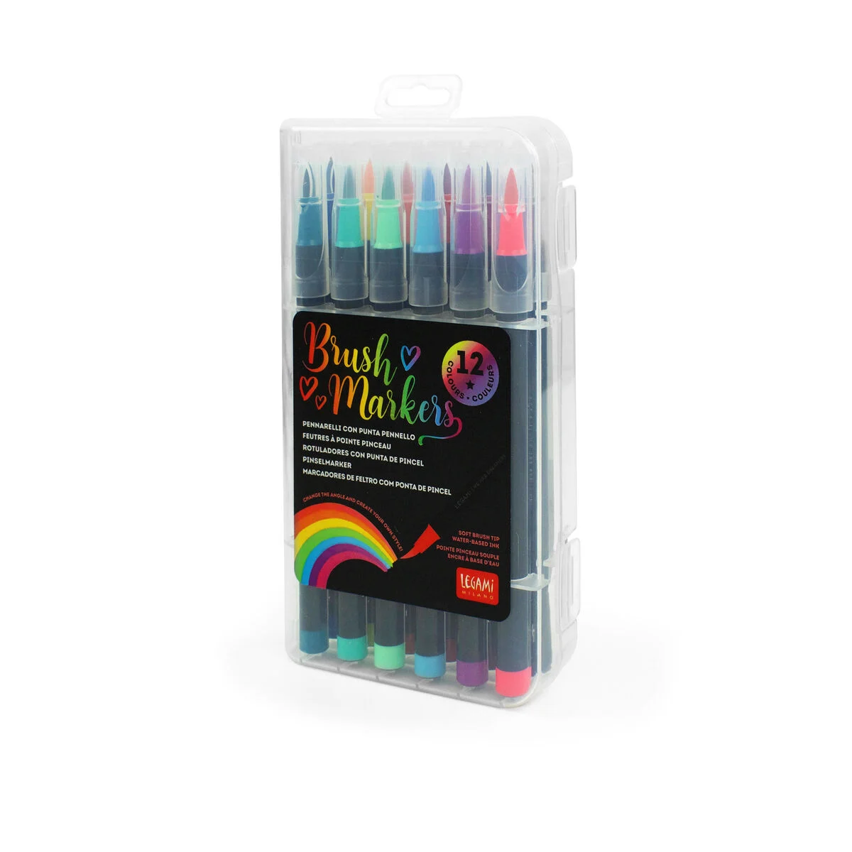 Set di 12 Pennarelli con Punta Pennello Bright Colours - Brush Markers - immagine 5