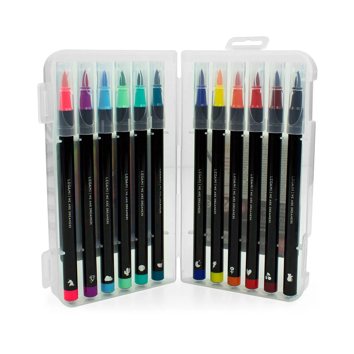 Set di 12 Pennarelli con Punta Pennello Bright Colours - Brush Markers - immagine 4
