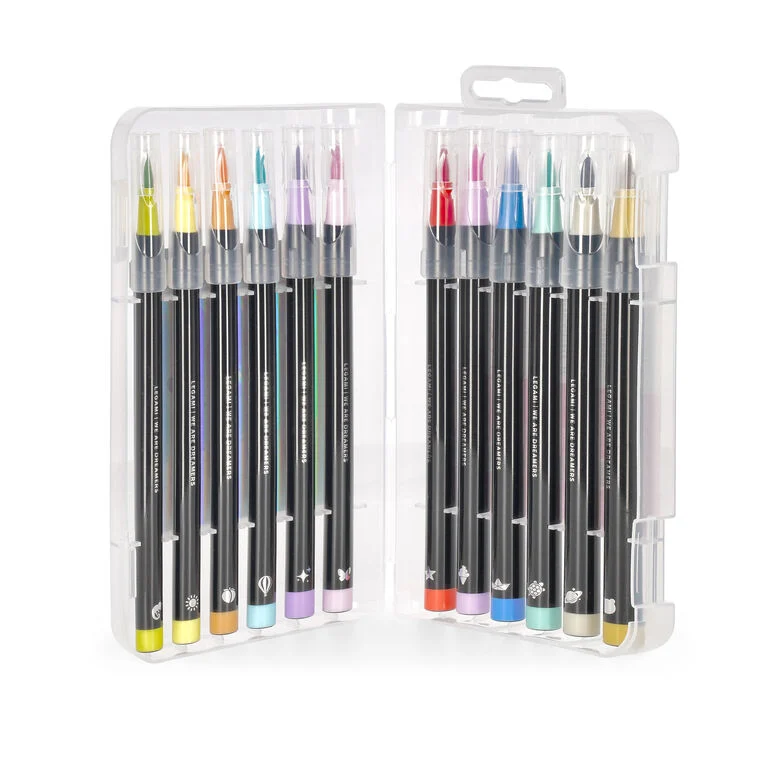 Set di 12 Pennarelli con Punta Pennello Pastel Colours - Brush Markers - immagine 2
