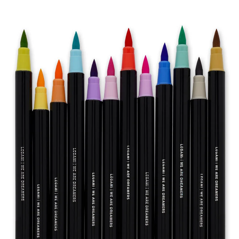 Set di 12 Pennarelli con Punta Pennello Pastel Colours - Brush Markers - immagine 4