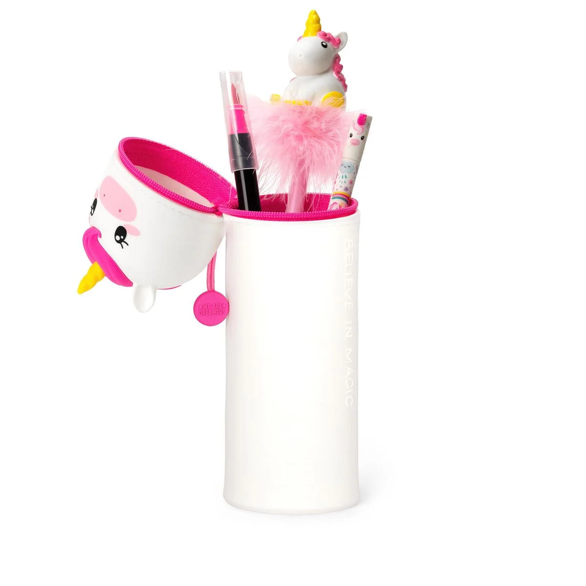 Astuccio 2-in-1 in Silicone Unicorn "Believe in Magic" - immagine 3