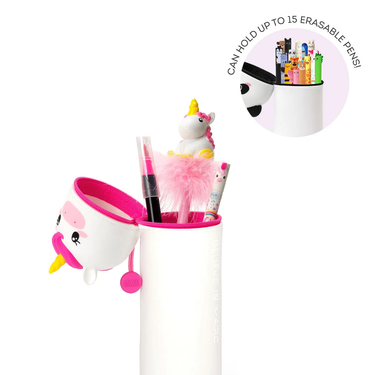 Astuccio 2-in-1 in Silicone Unicorn "Believe in Magic" - immagine 7