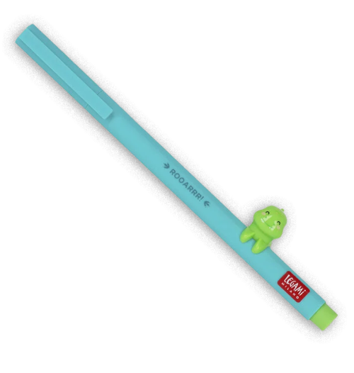 Penna Gel con Animaletto Decorativo Dino "Rooarrr"