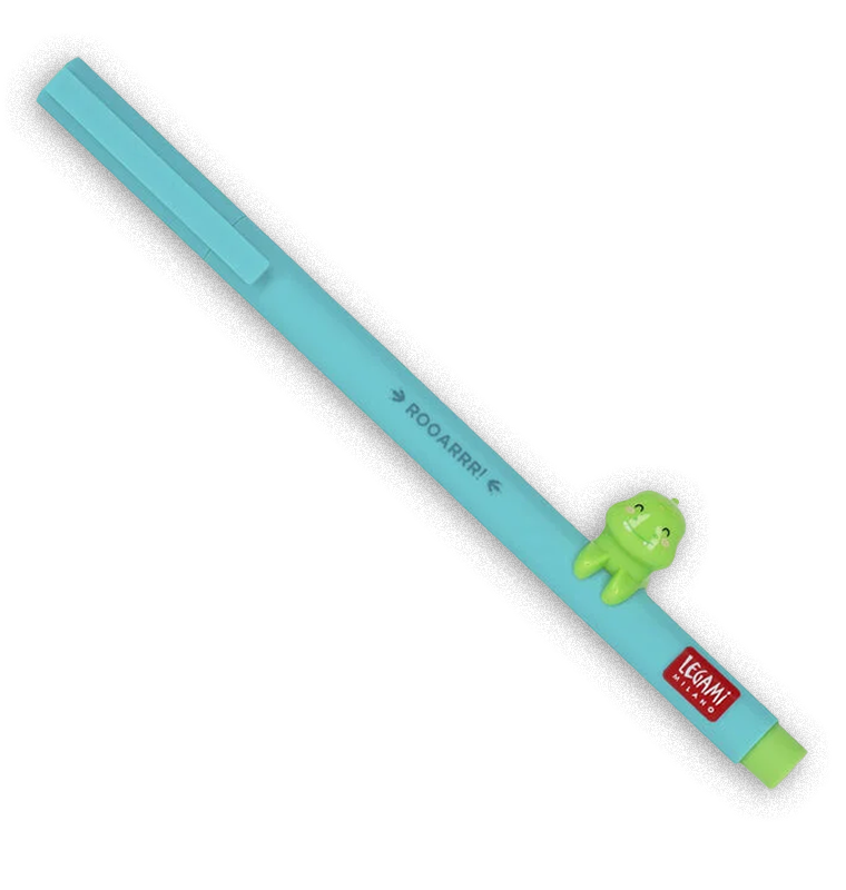 Penna Gel con Animaletto Decorativo Dino "Rooarrr"
